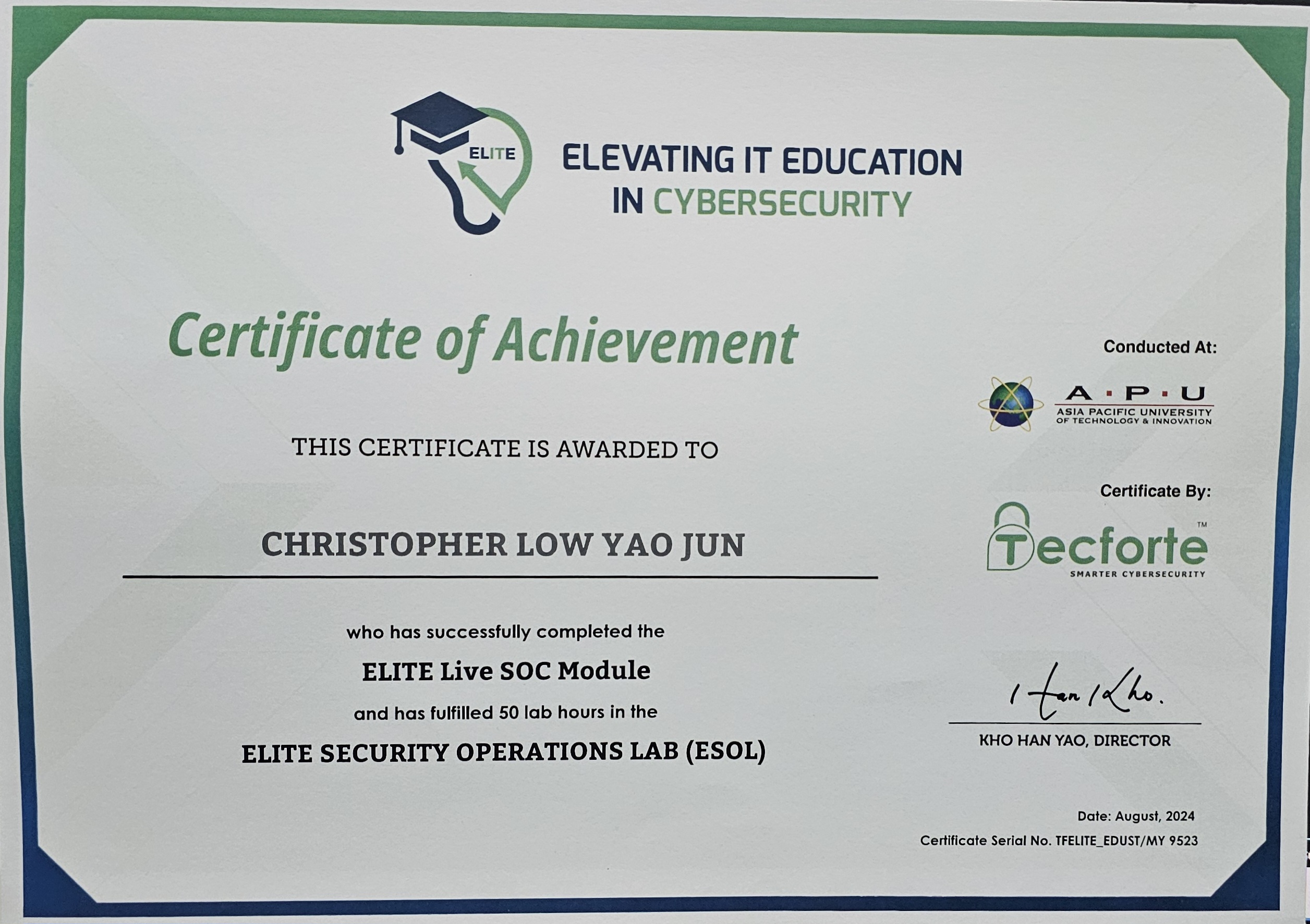 ELITE Live SOC Module